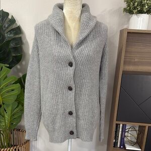 360 cashmere button front cardigan sweater with pockets